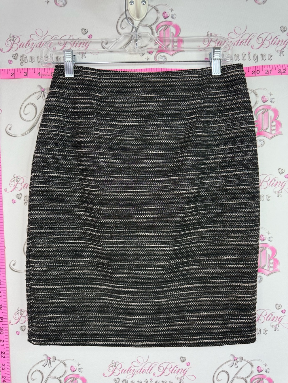 Nanette Lepore NYC skirt Black and White Striped Pencil Skirt